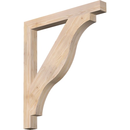 Ekena Millwork Funston Block Smooth Bracket, Douglas Fir, 3 1/2"W x 36"D x 40"H BKT04X36X40FST05SDF